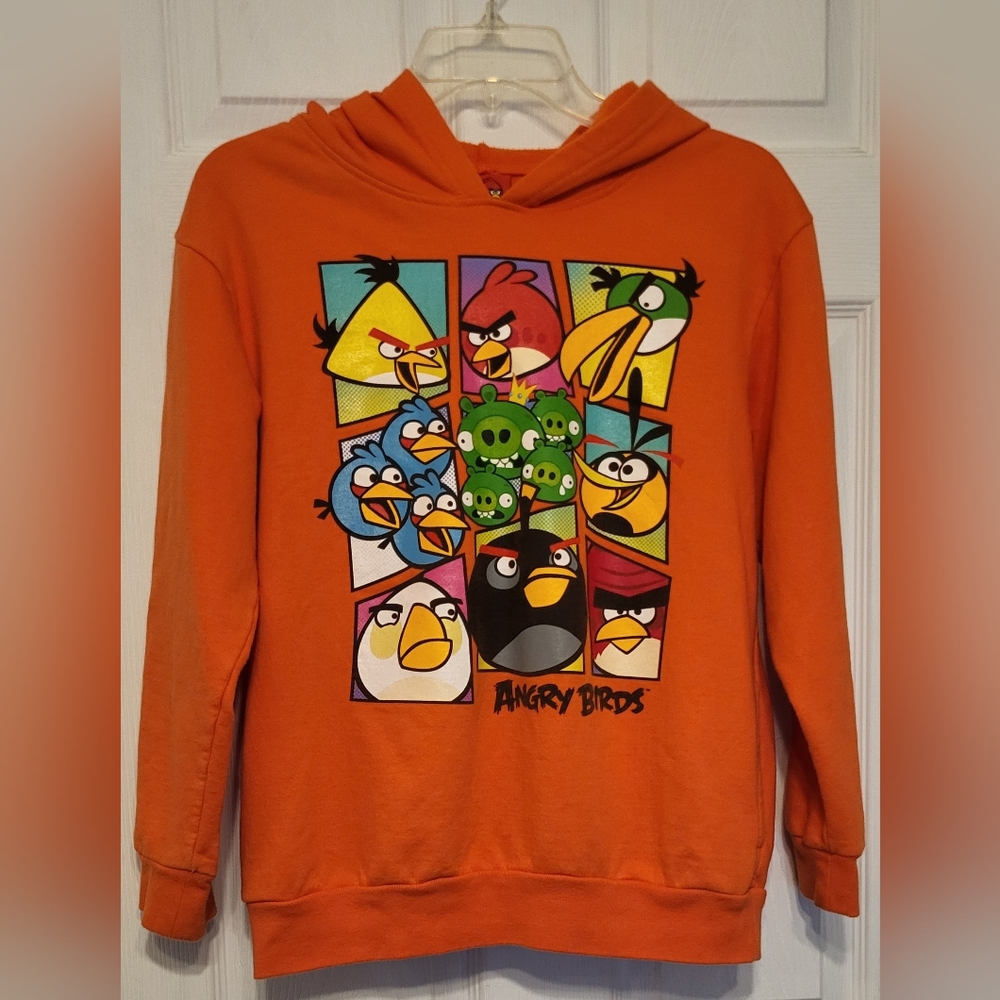 Angry Birds Orange Hoodie No Size Tag